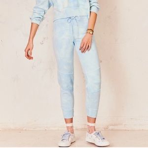 Loveshackfancy Etty Pant Blue Tie Dye XS NWT